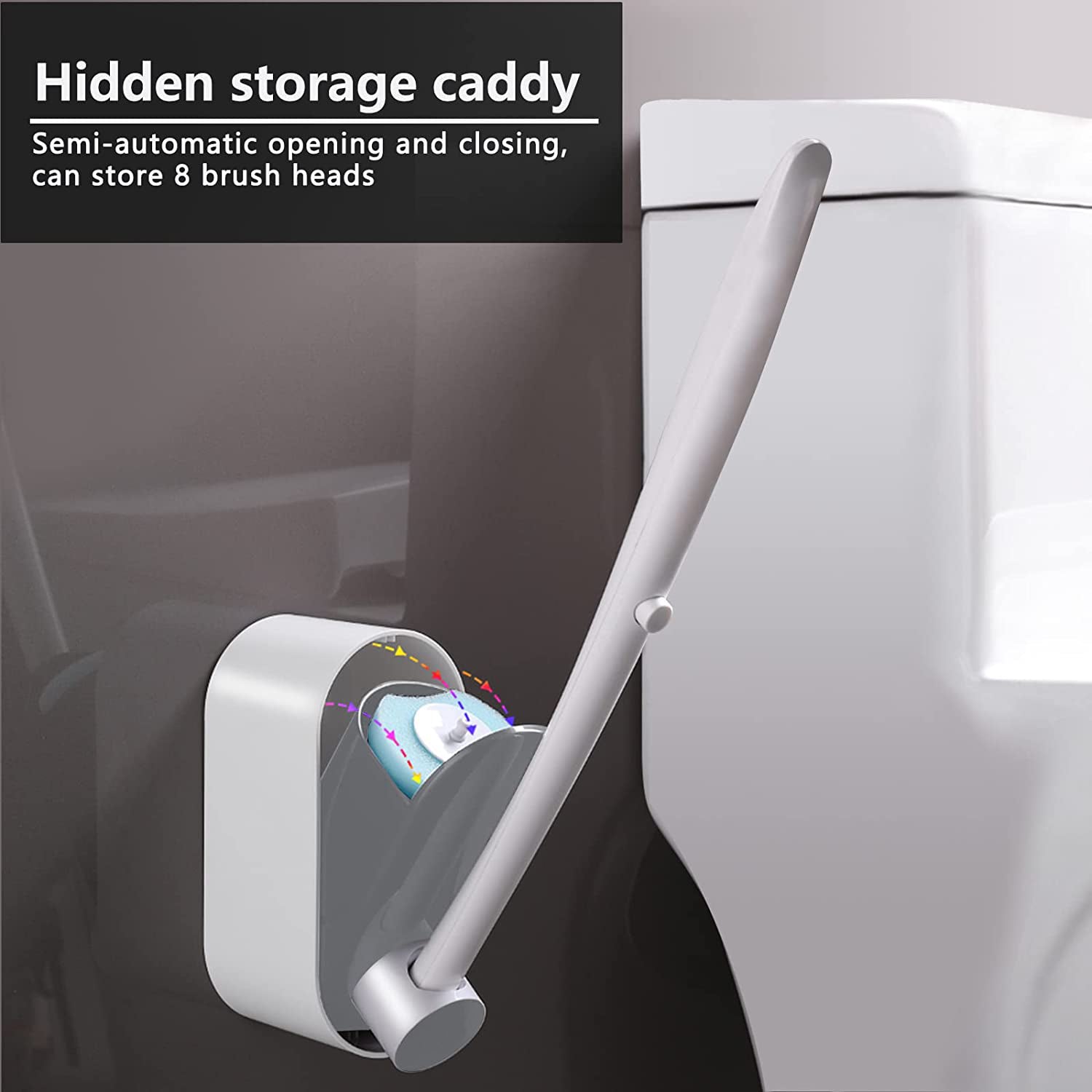 4073 Disposable Toilet Brush Set with 8 Toilet Wand Sponge Refills. Toilet Bowl Brush for Bathroom DeoDap 4073 Disposable Toilet Brush Set with 8 Toilet Wand Sponge Refills. Toilet Bowl Brush for Bathroom DeoDap